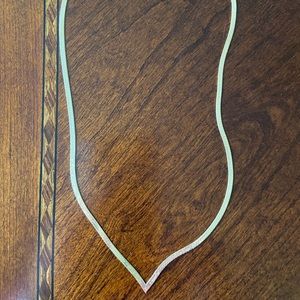 Gold Herringbone Necklace